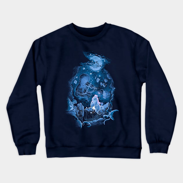 Sleeping With the Fishes Crewneck Sweatshirt by Made With Awesome